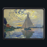 Claude Monet - Sailboat at Le Petit-Gennevilliers Hitch Cover<br><div class="desc">Sailboat at Le Petit-Gennevilliers / Voilier au Petit-Gennevilliers - Claude Monet,  1874</div>
