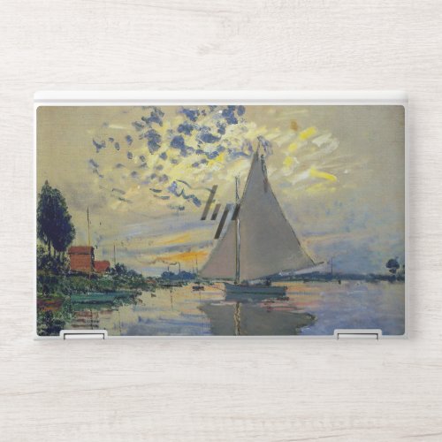 Claude Monet _ Sailboat at Le Petit_Gennevilliers HP Laptop Skin