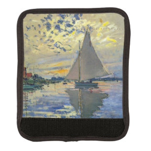 Claude Monet - Sailboat at Le Petit-Gennevilliers Luggage Handle Wrap