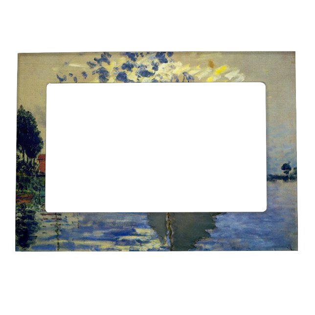 Claude Monet - Sailboat at Le Petit-Gennevilliers Magnetic Frame (Front)