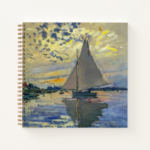 Claude Monet _ Sailboat at Le Petit_Gennevilliers Notebook