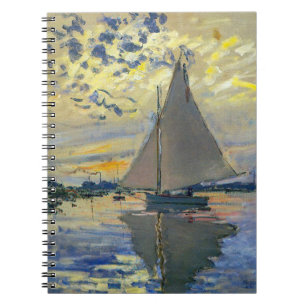Claude Monet - Sailboat at Le Petit-Gennevilliers Notebook