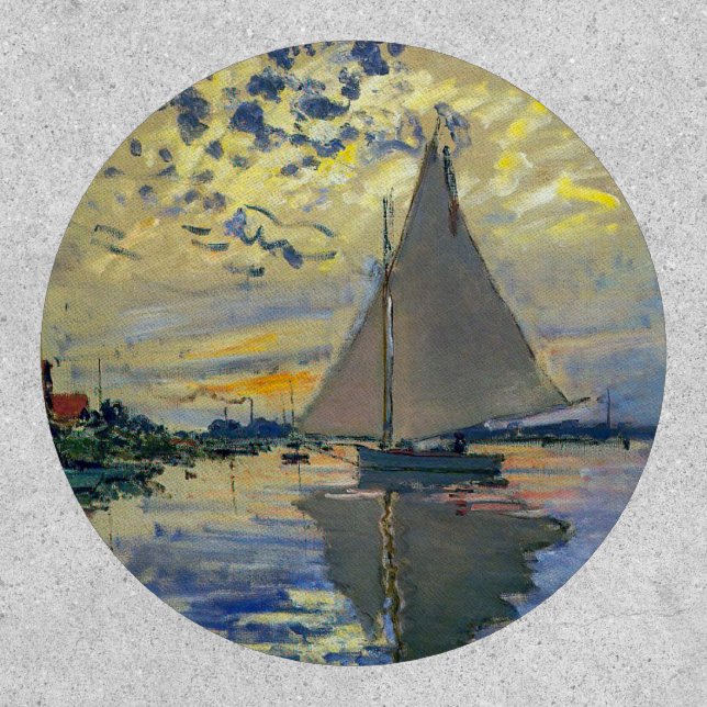 Claude Monet - Sailboat at Le Petit-Gennevilliers Patch (Front)