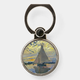 Claude Monet - Sailboat at Le Petit-Gennevilliers Phone Ring Stand