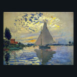 Claude Monet - Sailboat at Le Petit-Gennevilliers Photo Print<br><div class="desc">Sailboat at Le Petit-Gennevilliers / Voilier au Petit-Gennevilliers - Claude Monet,  1874</div>