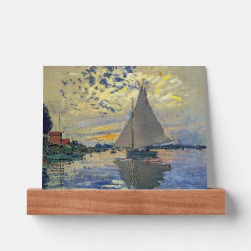 Claude Monet _ Sailboat at Le Petit_Gennevilliers Picture Ledge