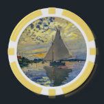 Claude Monet - Sailboat at Le Petit-Gennevilliers Poker Chips<br><div class="desc">Sailboat at Le Petit-Gennevilliers / Voilier au Petit-Gennevilliers - Claude Monet,  1874</div>