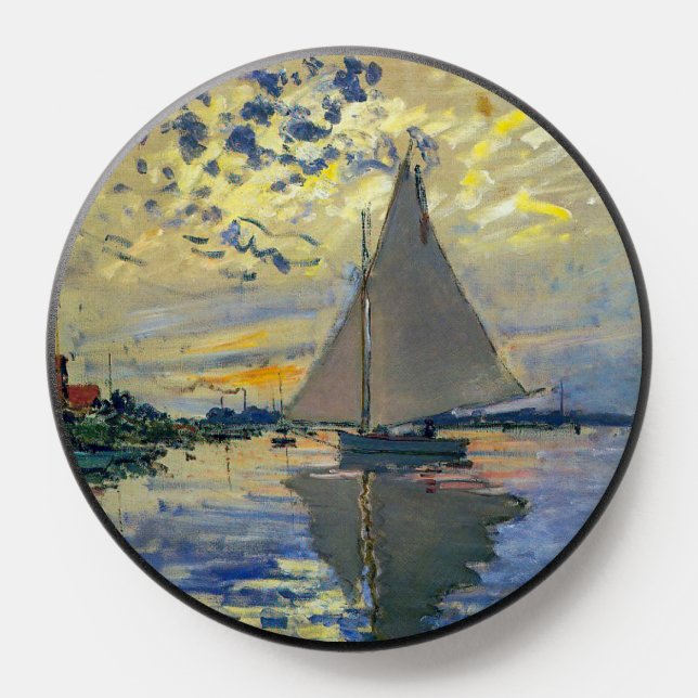 Claude Monet - Sailboat at Le Petit-Gennevilliers PopSocket (Popsocket)