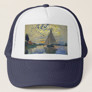 Claude Monet - Sailboat at Le Petit-Gennevilliers Trucker Hat