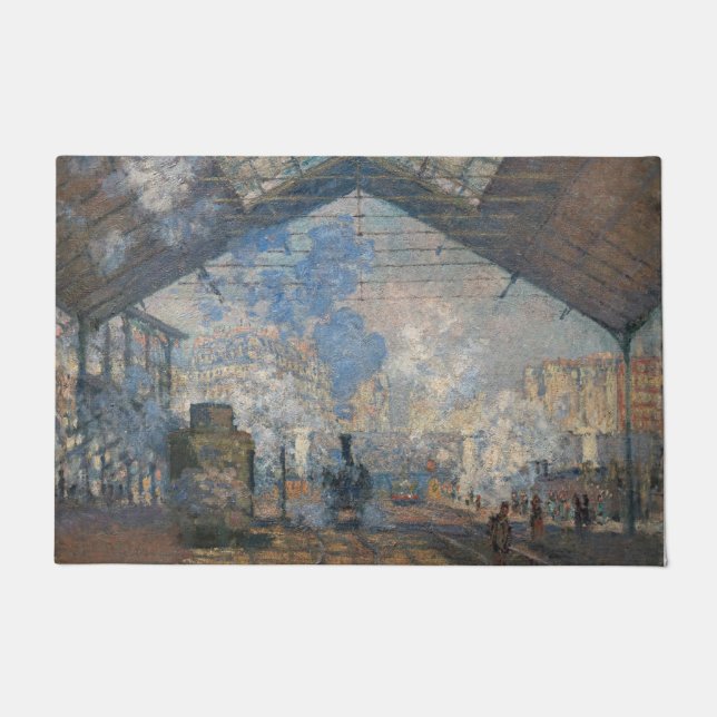 Claude Monet - Saint-Lazare Station exterior view Doormat (Front)