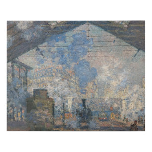 Claude Monet - Saint-Lazare Station exterior view Faux Canvas Print
