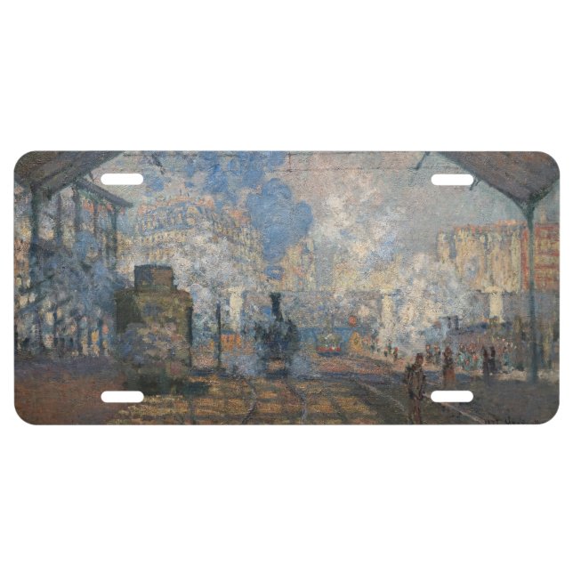 Claude Monet - Saint-Lazare Station exterior view License Plate (Front)