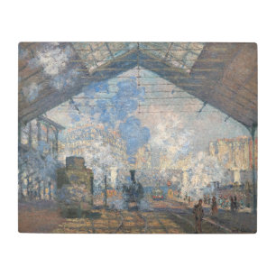 Claude Monet - Saint-Lazare Station exterior view Metal Print