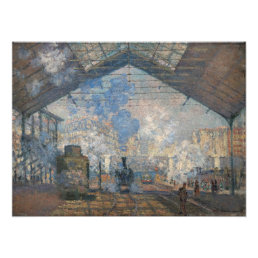 Claude Monet - Saint-Lazare Station exterior view Photo Print