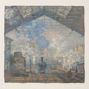 Claude Monet - Saint-Lazare Station exterior view Scarf