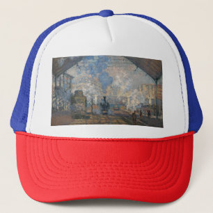 Claude Monet - Saint-Lazare Station exterior view Trucker Hat