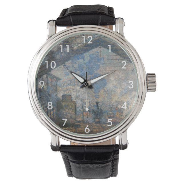 Claude Monet - Saint-Lazare Station exterior view Watch (Front)