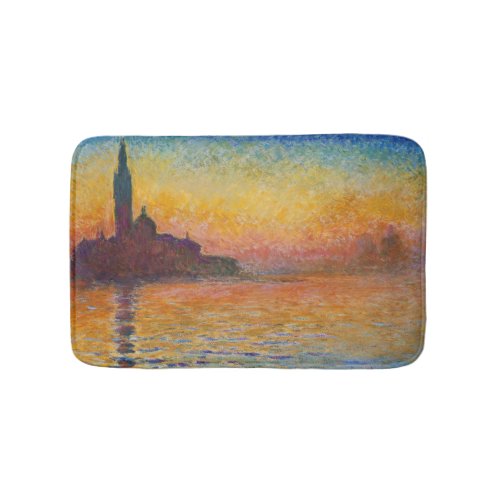 Claude Monet _ San Giorgio Maggiore at Dusk Bath Mat