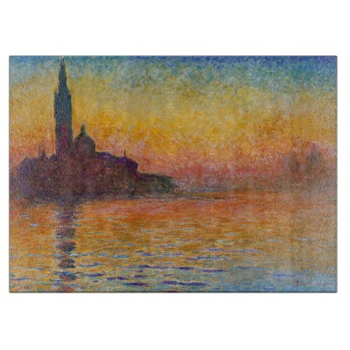 Claude Monet _ San Giorgio Maggiore at Dusk Cutting Board