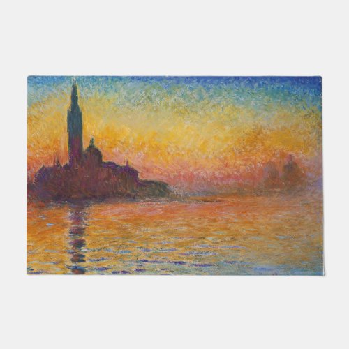 Claude Monet _ San Giorgio Maggiore at Dusk Doormat
