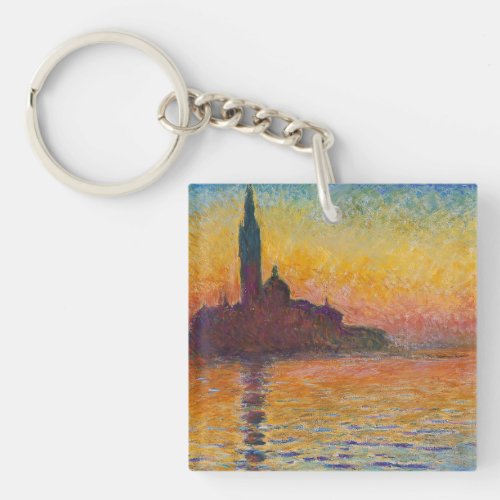 Claude Monet _ San Giorgio Maggiore at Dusk Keychain