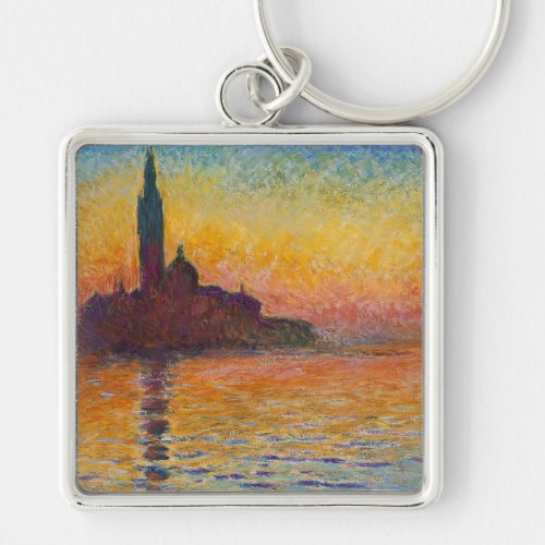 Claude Monet _ San Giorgio Maggiore at Dusk Keychain