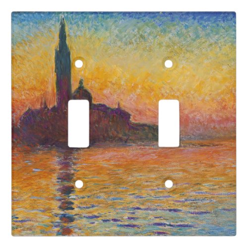 Claude Monet _ San Giorgio Maggiore at Dusk Light Switch Cover