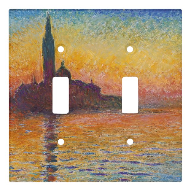 Claude Monet - San Giorgio Maggiore at Dusk Light Switch Cover (Front)