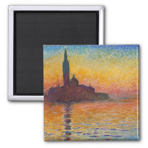 Claude Monet _ San Giorgio Maggiore at Dusk Magnet