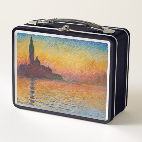 Claude Monet _ San Giorgio Maggiore at Dusk Metal Lunch Box