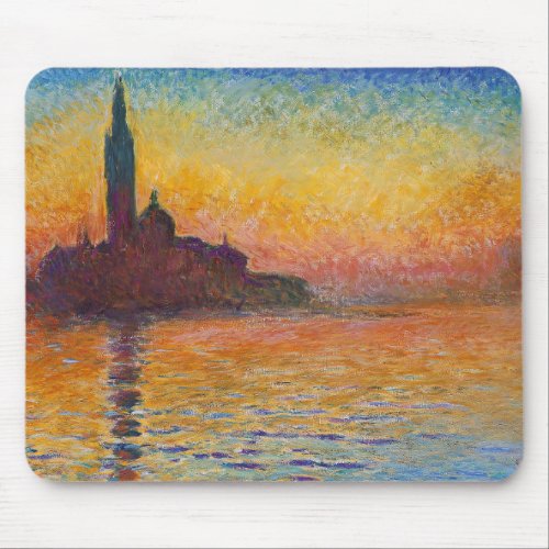 Claude Monet _ San Giorgio Maggiore at Dusk Mouse Pad