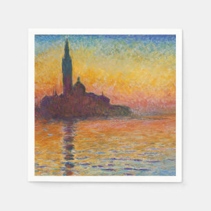 Claude Monet - San Giorgio Maggiore at Dusk Napkins