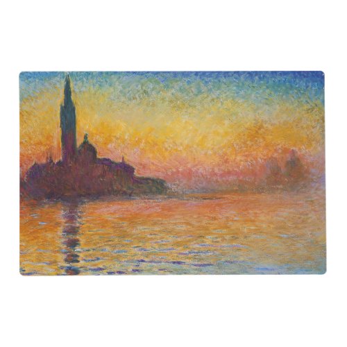 Claude Monet _ San Giorgio Maggiore at Dusk Placemat
