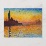 Claude Monet-San Giorgio Maggiore at Dusk Postcard<br><div class="desc">For Monet Fans!</div>