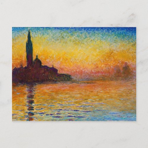 Claude Monet_San Giorgio Maggiore at Dusk Postcard