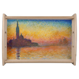 Claude Monet - San Giorgio Maggiore at Dusk Serving Tray
