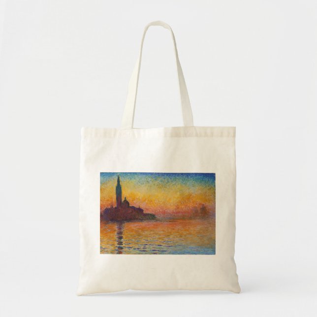 Claude Monet - San Giorgio Maggiore at Dusk Tote Bag (Front)