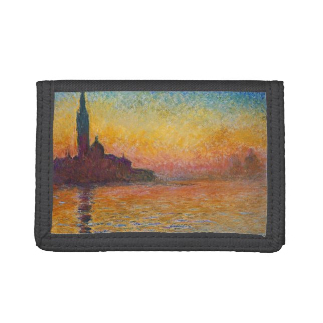 Claude Monet - San Giorgio Maggiore at Dusk Trifold Wallet (Front)