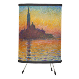 Claude Monet - San Giorgio Maggiore at Dusk Tripod Lamp