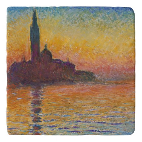 Claude Monet _ San Giorgio Maggiore at Dusk Trivet