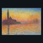Claude Monet - San Giorgio Maggiore at Dusk Wrapping Paper Sheets<br><div class="desc">San Giorgio Maggiore at Dusk,  Venice - Claude Monet,  Oil on Canvas,  1908</div>