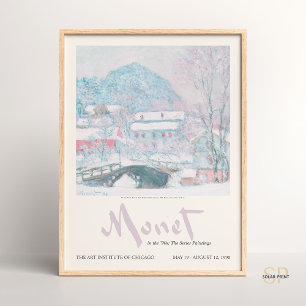 Claude Monet Sandvika Norway Vintage Painting Art  Poster