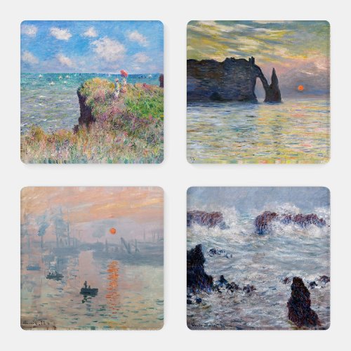Claude Monet _ Seascape Masterpieces Selection Coaster Set