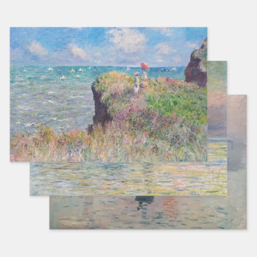 Claude Monet _ Seascape Masterpieces Selection Wrapping Paper Sheets