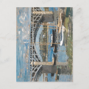Claude Monet Seine Argenteuil Seinebr?cke bei Arge Postcard