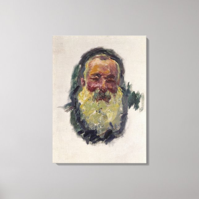 Claude Monet | Self Portrait, 1917 Canvas Print (Front)