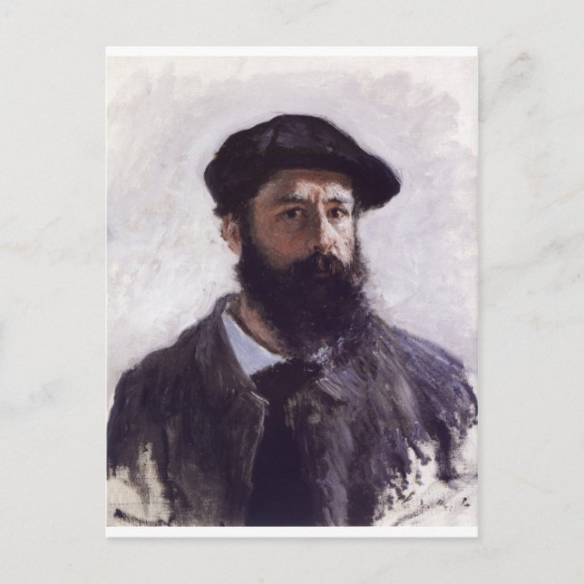 Claude Monet - Self-portrait in Beret 1886 Postcard (Front)