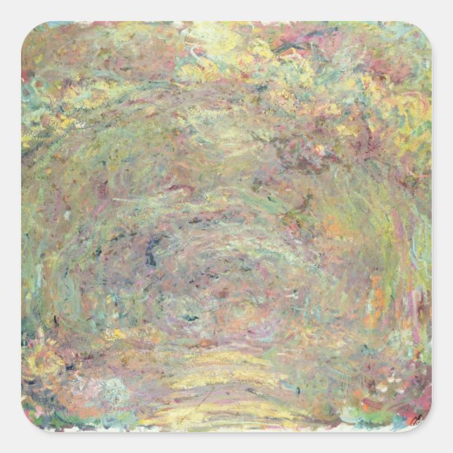 Claude Monet | Shaded Path Square Sticker (Front)