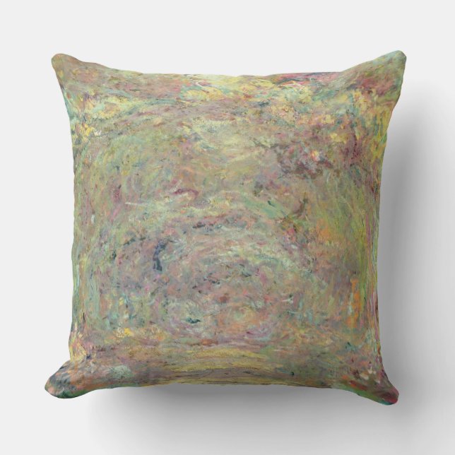 Claude Monet | Shaded Path Throw Pillow (Front)
