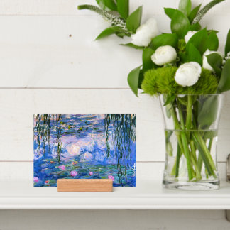 Claude Monet Shades of Blue Water Lilies Print Holder